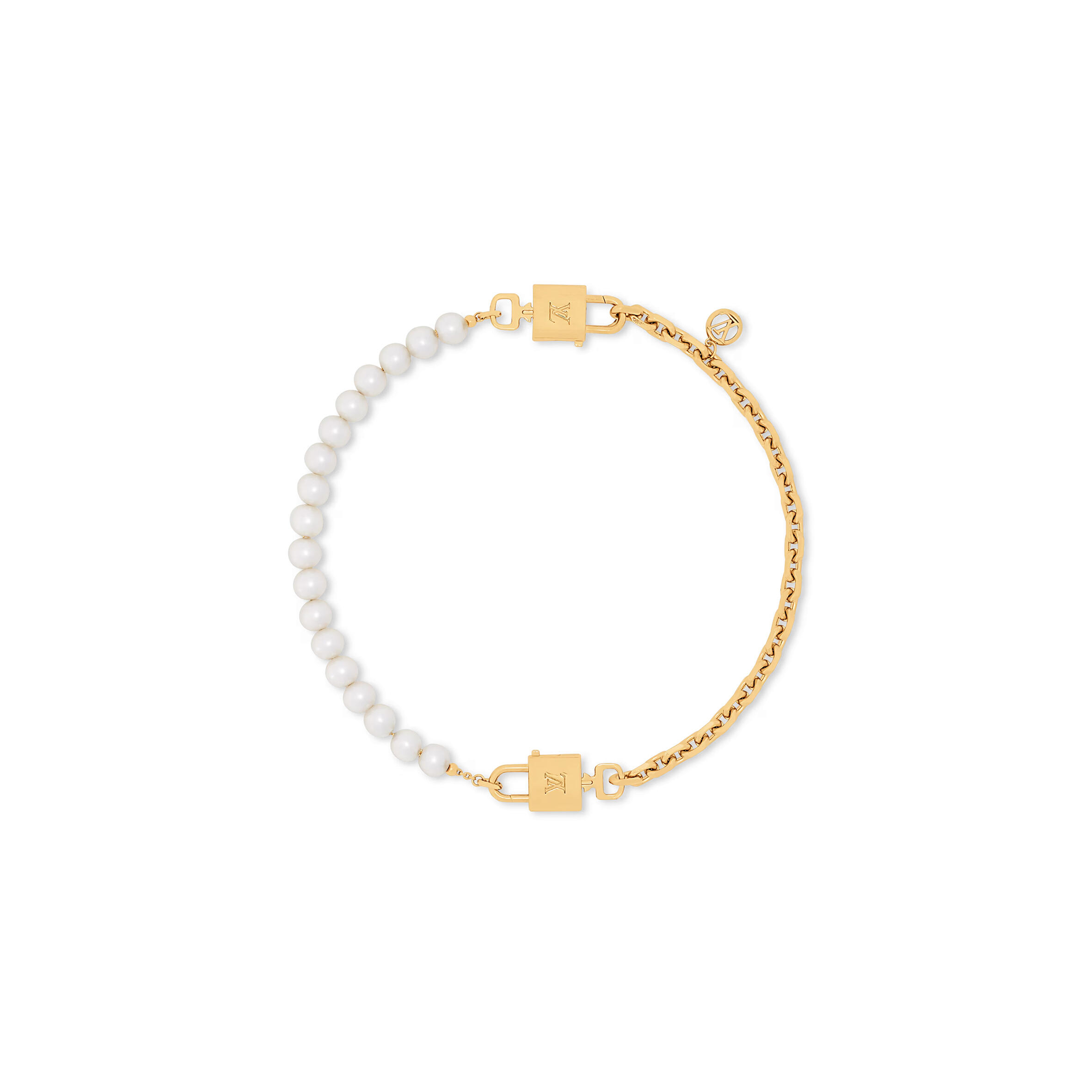 l0vis Vvtt0n pearlock necklace m02977